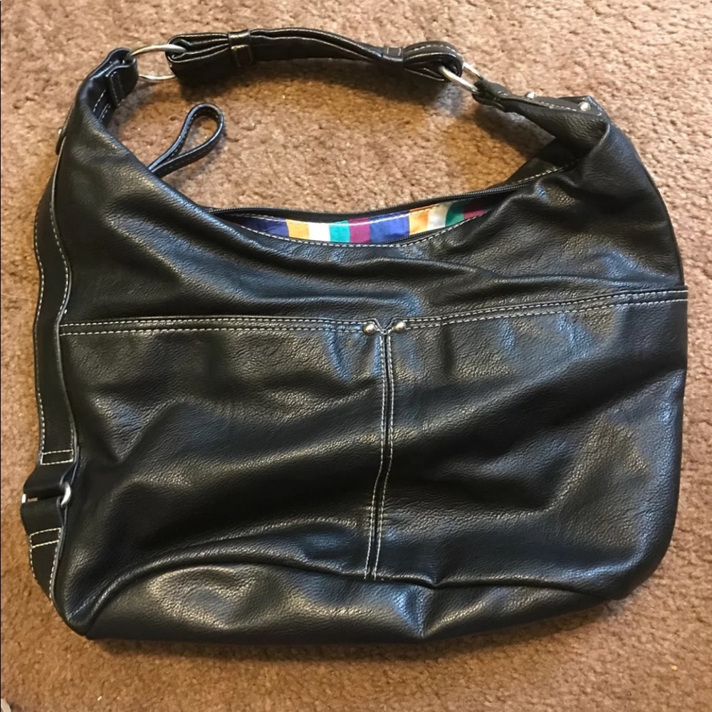 NWOT Black Merona Designer Purse